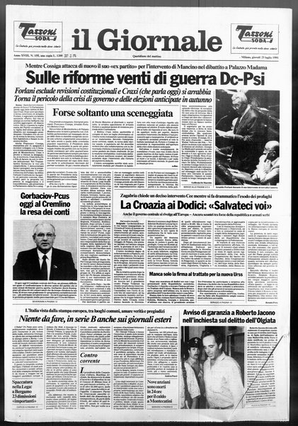 Il giornale : quotidiano del mattino